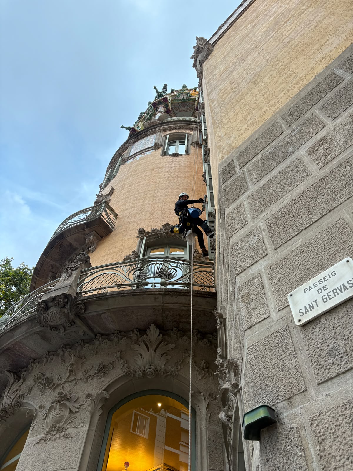 Fachada en Passeig de Sant Gervasi